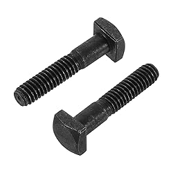uxcell 10Pcs Square Head Bolts, 5/16-18x1-1/2 Black