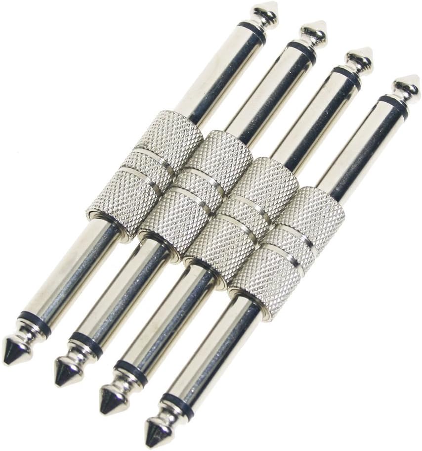 4 x 1/4" Jack to Jack Effect Pedal Connector Coupler for MOOER Behringer Boss AU