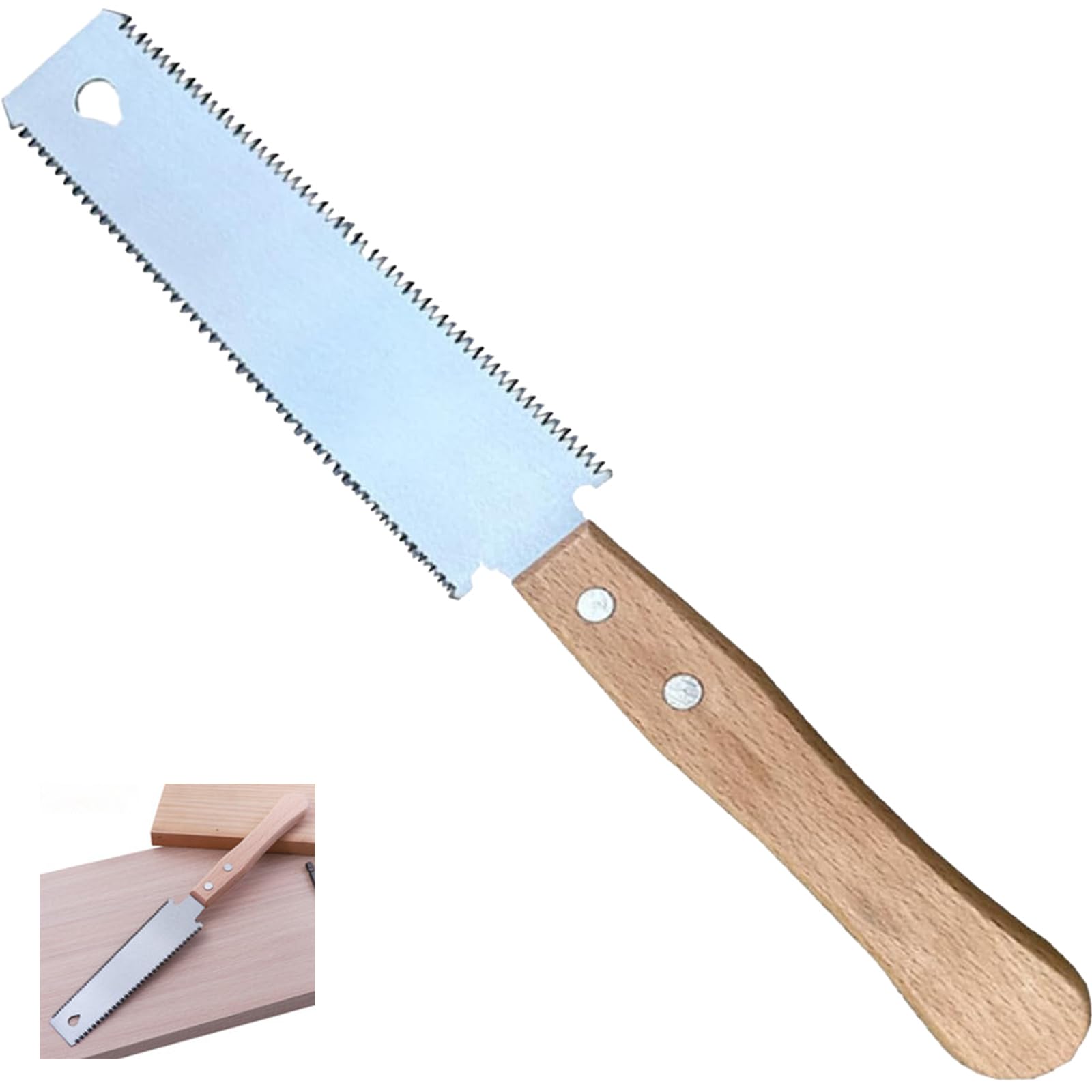 Vexquivera Small Woodworking Hand Saw Japanese Saw Flush Cut Saw 65MN Steel Hand Saw Pull Saw Hand Saws for Woodworking Double Edge Wood Cutting Saw Non Slip Wood Handle Garden Trim Saw
