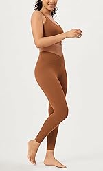 ODODOS 2 Pack Buttery Soft Cross Waist Leggings for