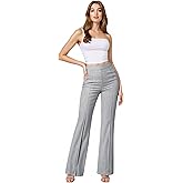 Hybrid & Company Women’s Ultra Stretch Ponte Bootcut Dress Pants – Sleek Pintuck, Pull On, Faux Pockets– Office & Casual