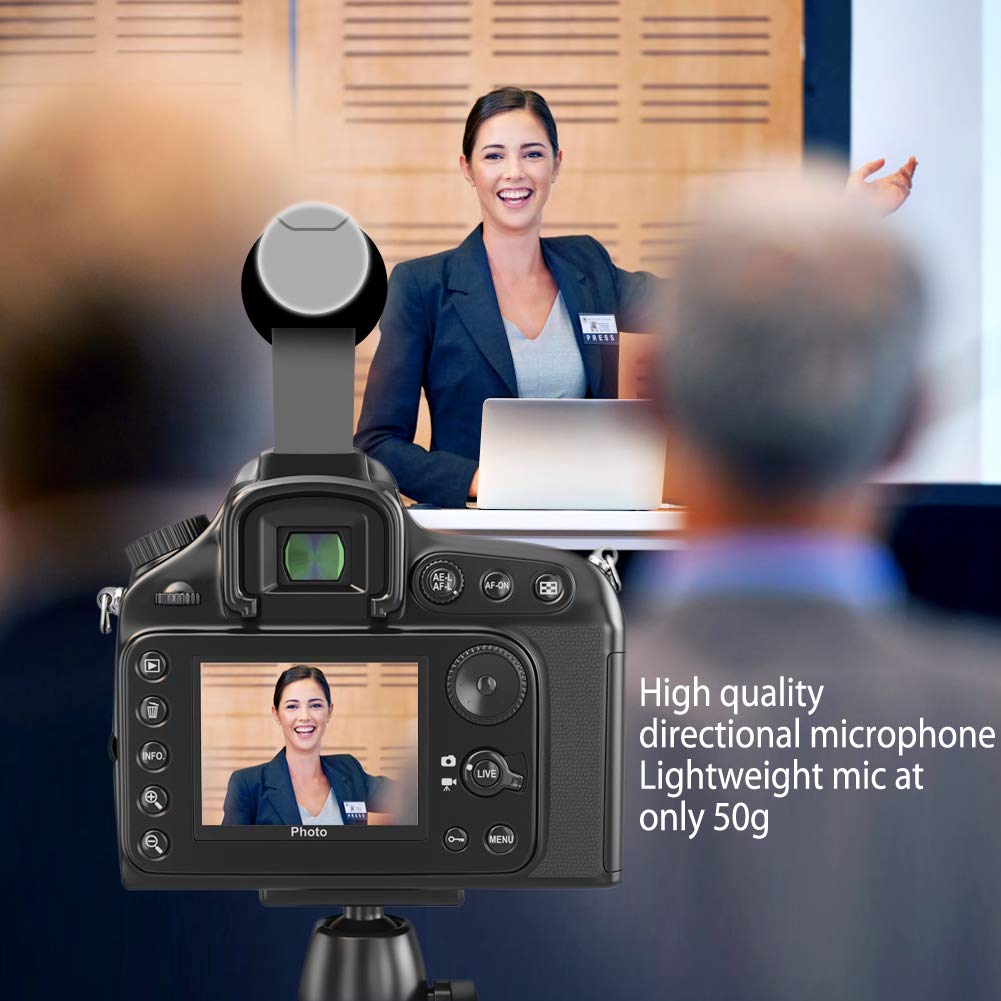 Camera Microphone,Veksun Video Microphone for Dslr Interview Videomic Shotgun Microphones for Canon Nikon Sony Panasonic Fuji