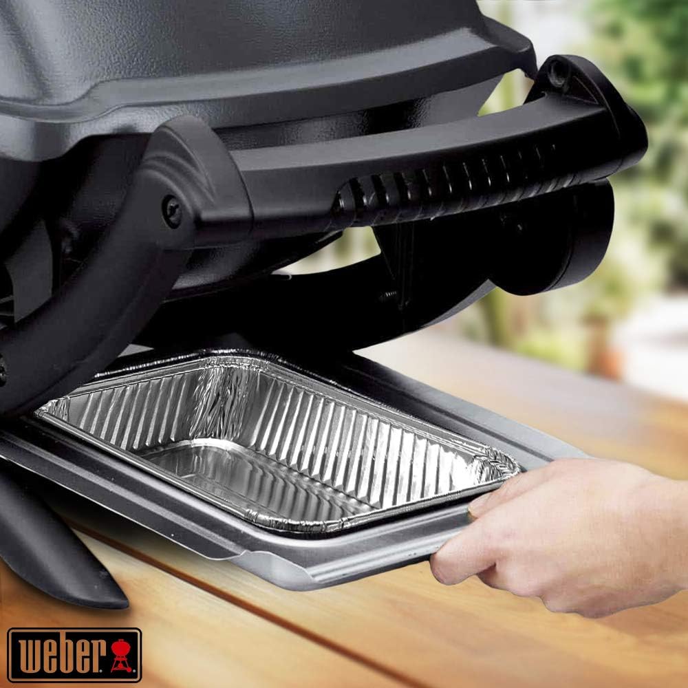 Aluminum Foil Grill Drip Pans - Bulk Pack of Durable Grill Trays – Disposable BBQ Grease Pans – Compatible with Weber Grills - Made in The USA - Also Great for Baking, Roasting & Cooking (Pack of 25) : Garden & Outdoor