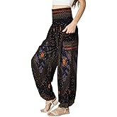 Tranquil Threads High-Waisted Boho Harem Yoga Pants for Women