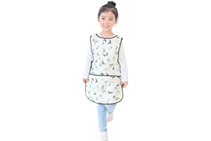 Plie Kids Painting Apron – Waterproof Art Smock for Toddlers & Preschoolers, Messy Play, Baking, Crafts, Cooking, Mealtime
