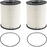 5.9 Cummins Fuel Filter (2Pcs) for Dodge Ram 68001914AA | Fits for 2000-2009 Dodge Ram 2500 3500 5.9L Cummins Turbo Diesel Replaces# 68001914AB,5015581AA,5015581AB, 33585XE