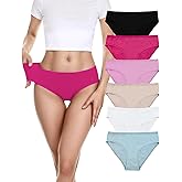 HSYUEEVIA Cotton Underwear for Women – Soft, Breathable, Stretchy Full Coverage Briefs, Tag-Free, Multi-Pack Panties