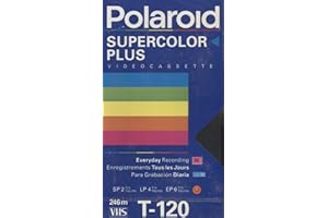 ANTICURIA Polaroid Supercolor Plus T-120 2 Hour Blank NOS VHS Home Movie Video Tape