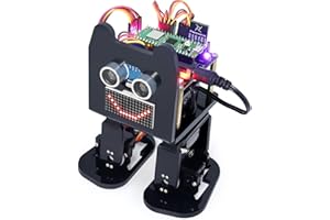 Freenove Bipedal Robot Kit for Raspberry Pi Pico W (Included) (Compatible with Arduino IDE), LED Matrix Expressions, Obstacle