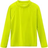 Boys Rash Guard Swim Shirts Long Sleeve UPF 50+ Swimwear Toddler Kids Sun Protection SPF Water Surfing Swimming Shirts 0-16Y