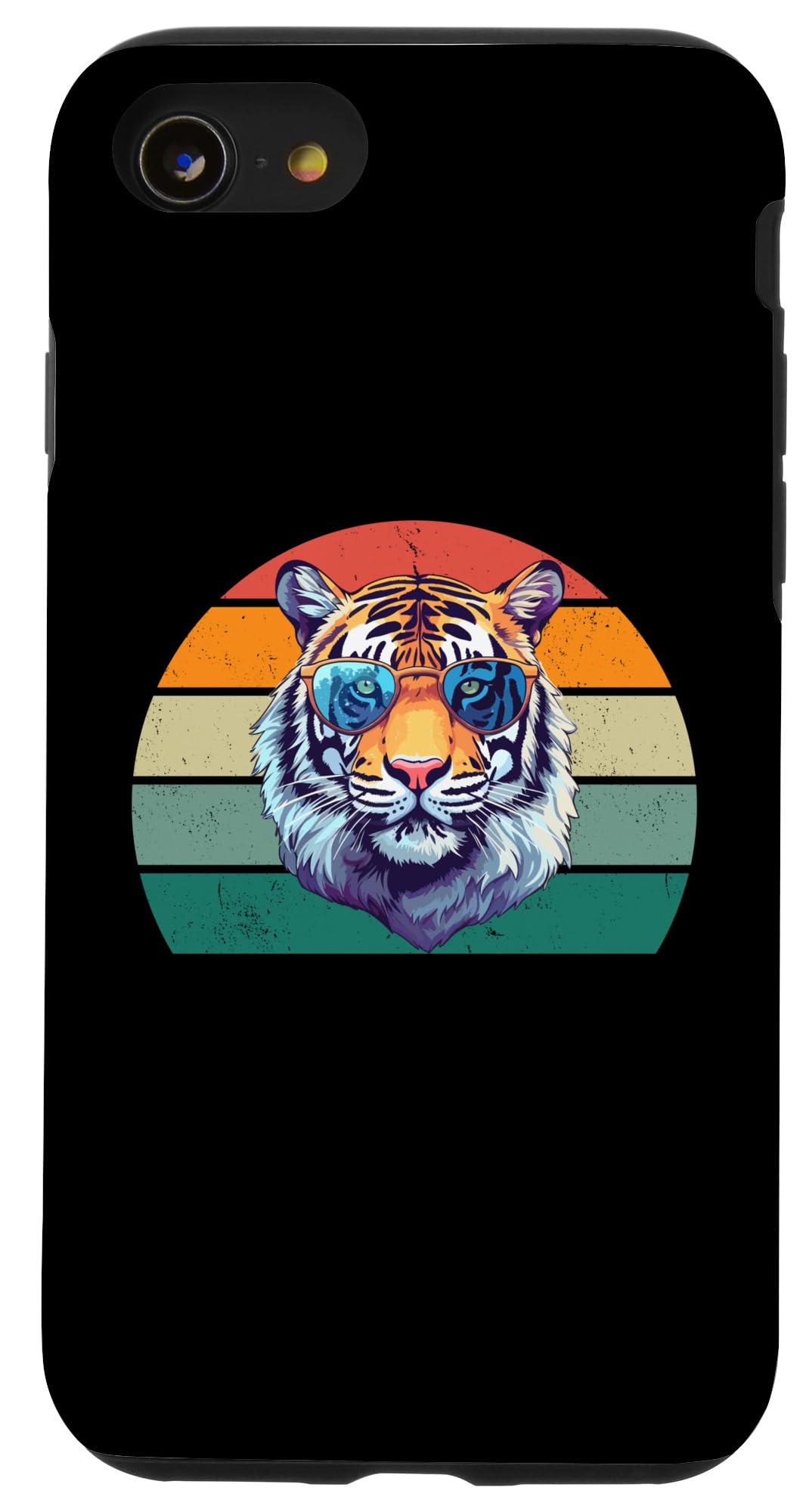 iPhone SE (2020) / 7 / 8 Cool Tiger In Sunglasses - Retro Funny Tiger Lover Case