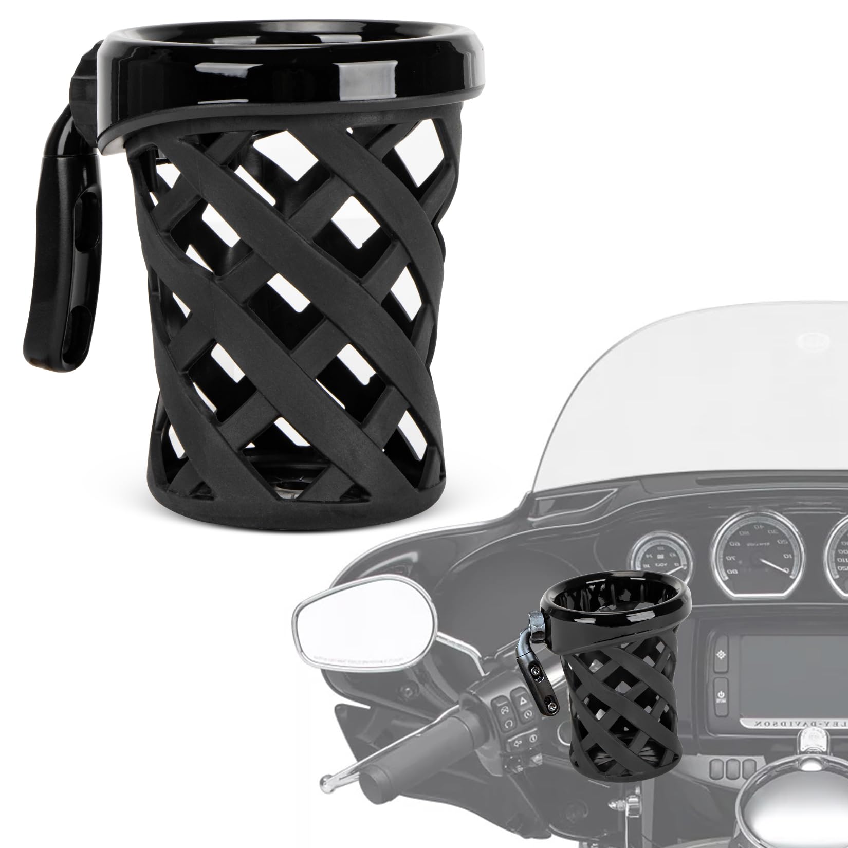Photo 1 of PSLER Motorcycle Drink Cup Holder Handlebar Mount Universal for Goldwing GL1800 2018-up