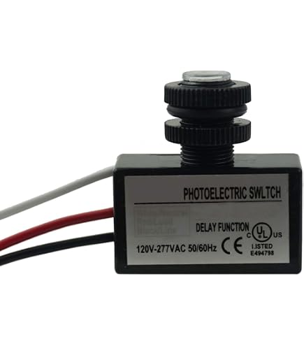 Interruptor Fotoeléctrico De 15A Con Sensor De Luz - Ajuste De Sensibilidad, Protección IP44, Para Luces Automáticas