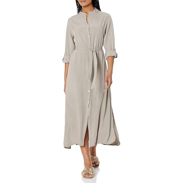 Vince Womens Soft Utility Long Sleeve Shirt Dress, LT SEA Fern, XX-Small at  Amazon Women's Clothing store