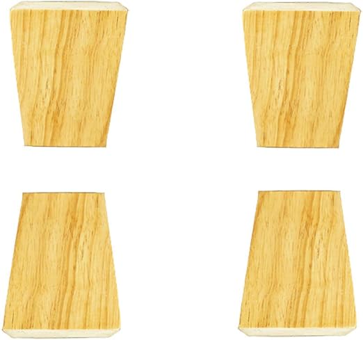 DFJU Massivholzmöbel Stützbeine, Küchenschrankfüße, Trapez-Eichen