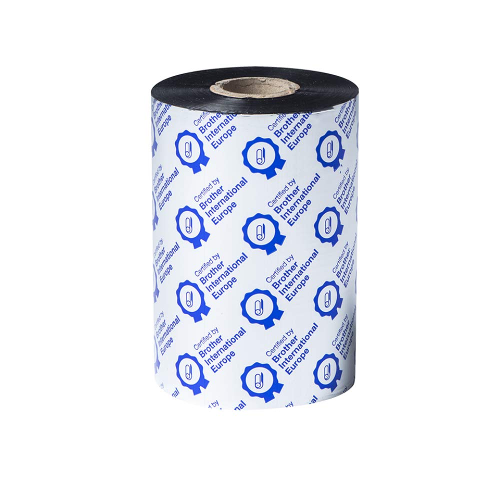 Brother BRS-1D300-110 Thermal Transfer Ink Ribbon, Black, Standard Resin, 110mm (W) x 300M (L), Brother Certified Supplies