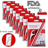 400 Picks Dental Floss Clean Flosser Professional with 8 mini Travel Cases by Cleanstar