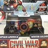 Marvel Minimates Captain America & Winter Soldier (Bucky) Civil War 2pk mini Figures