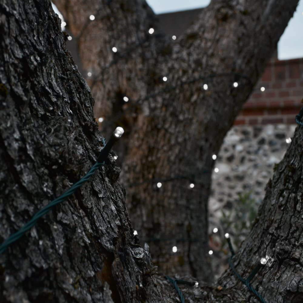 SolarCentre® Elan Outdoor Garden Solar Powered LED Fairy String Lights - White 200 LEDs