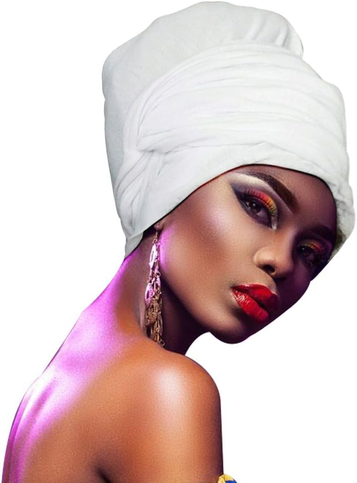 Soft stretch headband wrapped scarf lady turban tie hair accessory hair band