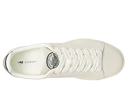 Lacoste Mens Carnaby Pro, Off Wht/Grn, 9.5