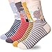 Womens Famous Japanese Animation Cartoon Crew Socks