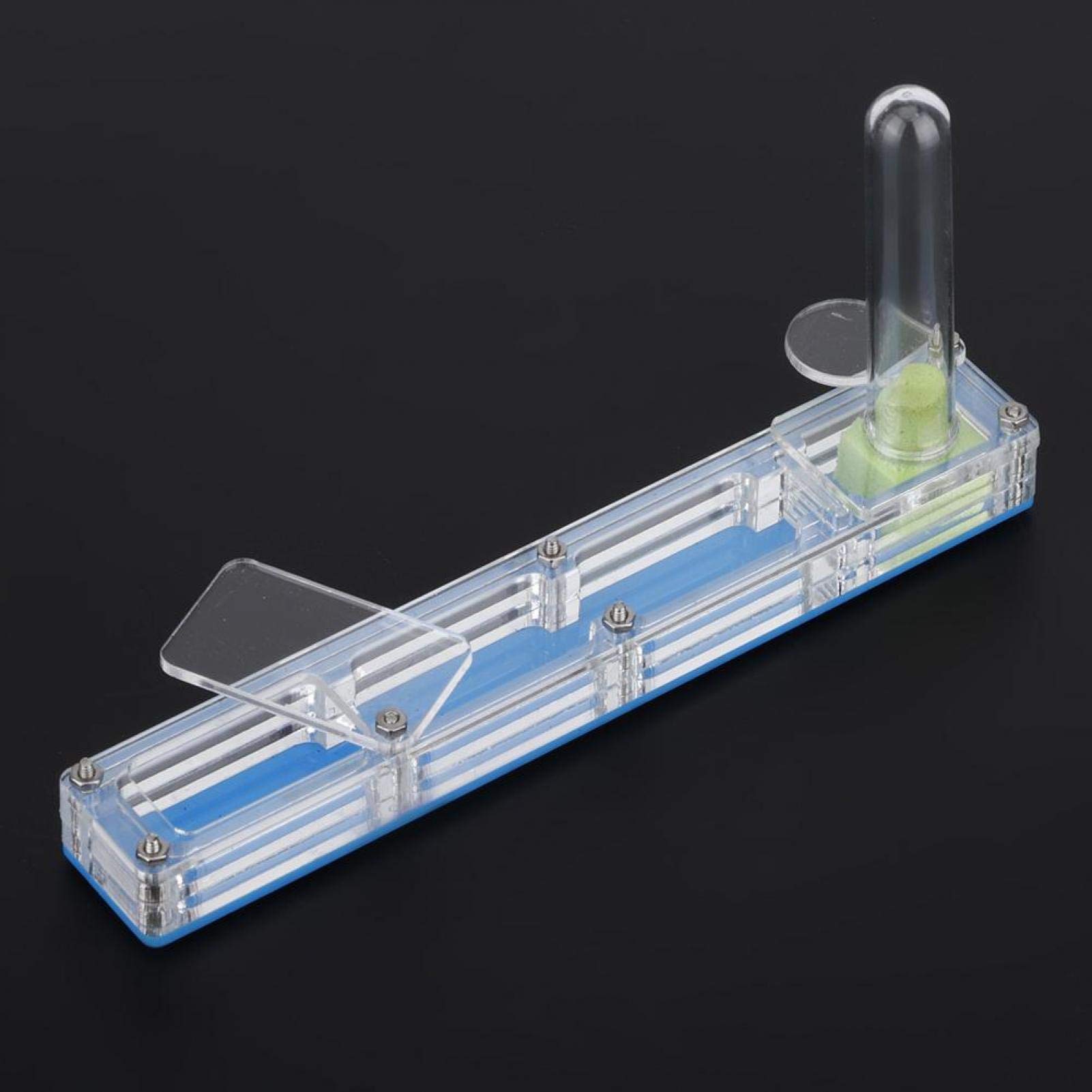 AMONIDA Acrylic Ant Farm, Blue Lair, 5.5x0.9x3in, With Water Tower Moisturizing for Ants