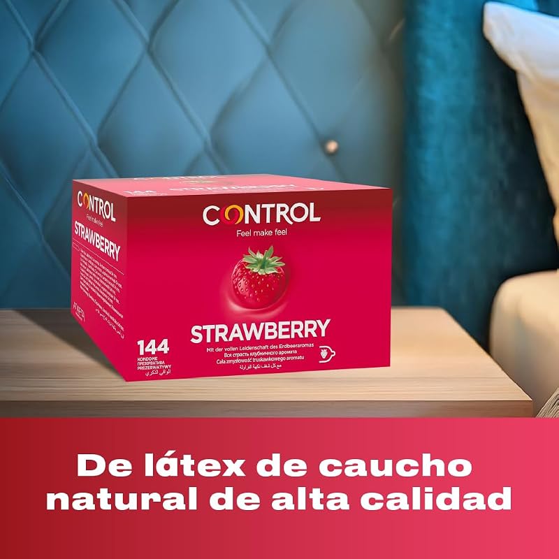 Preservativos de Morango - Caixa com 144 Preservativos