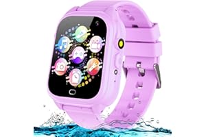 TGFBH Waterproof Game Smart Watch for Kids Age 3-12 with 26 Games Camera Video Music Player Alarm Clocks Pedometer Flashlight, HD Touch Screen Toddler Watches Boys Girls Gift Toy for Birthday Christmas