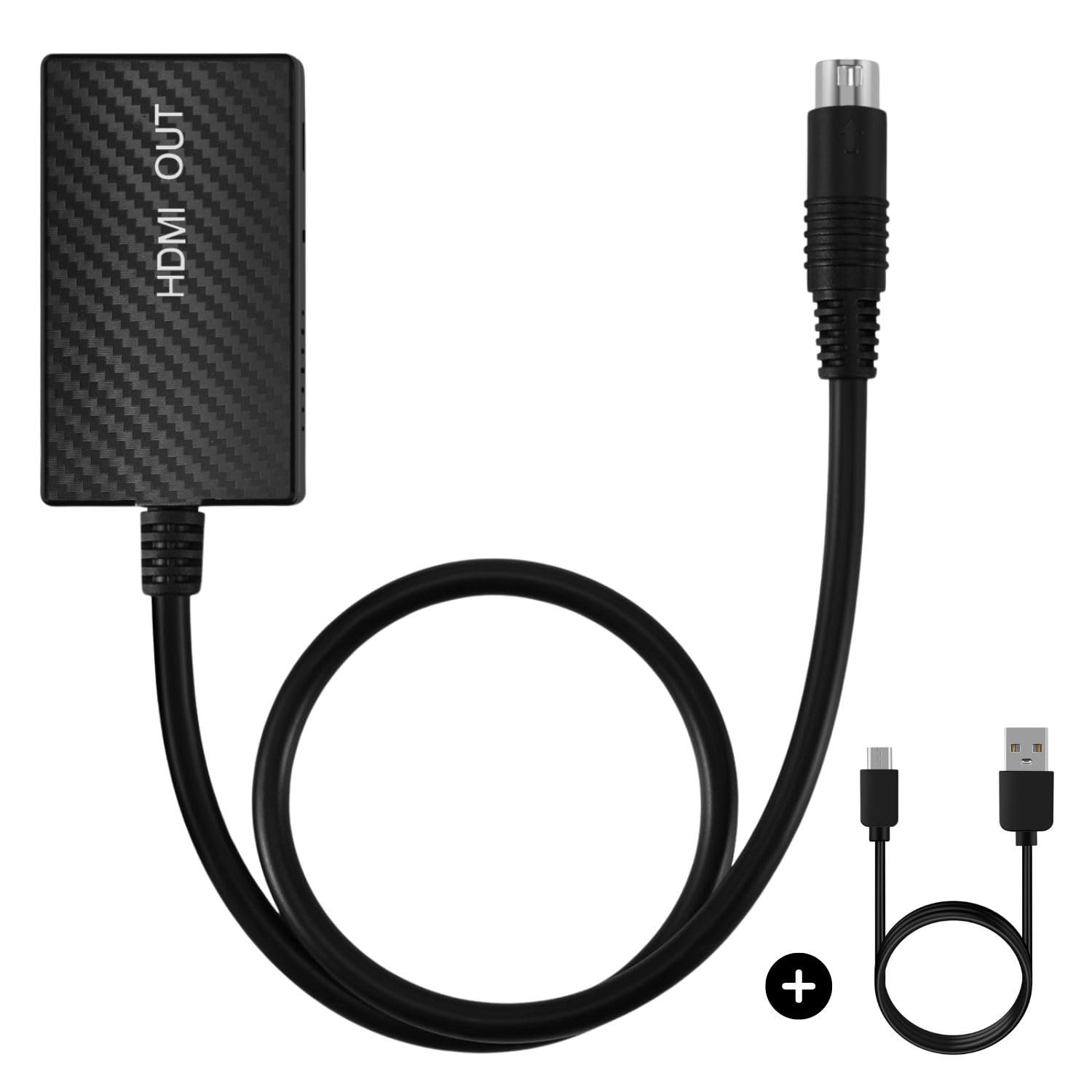 TNP Sega Saturn HDMI Adapter - S Video Cable to HDMI Converter for Sega Saturn Consoles, HD TVs, Computer Monitors, and Projectors