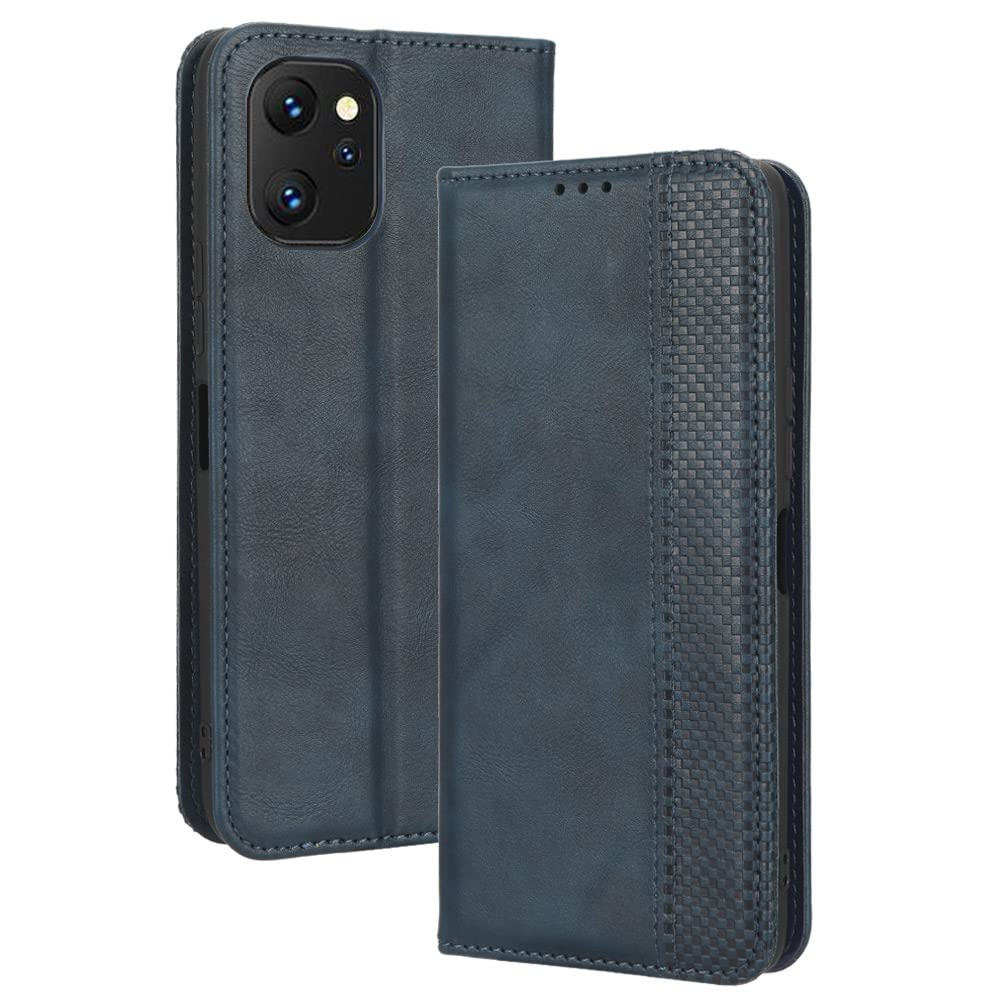 Umidigi F3/F3S/F3 SE Case [Wallet Case] [Kickstand] [Card Slots] [Magnetic Flip Cover] Compatible with Umidigi F3/F3S/F3 SE Smartphone(Blue)