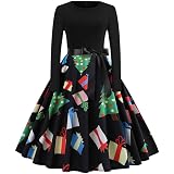 Bazhahei Christmas Dress Women Vintage Printing Boho Polka Dot Long |  Desertcart Belize