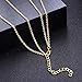 Jovono Boho Multilayered Necklace Star Moon Pendant Jewelry Necklace Chains for Women and Girls (Gold)
