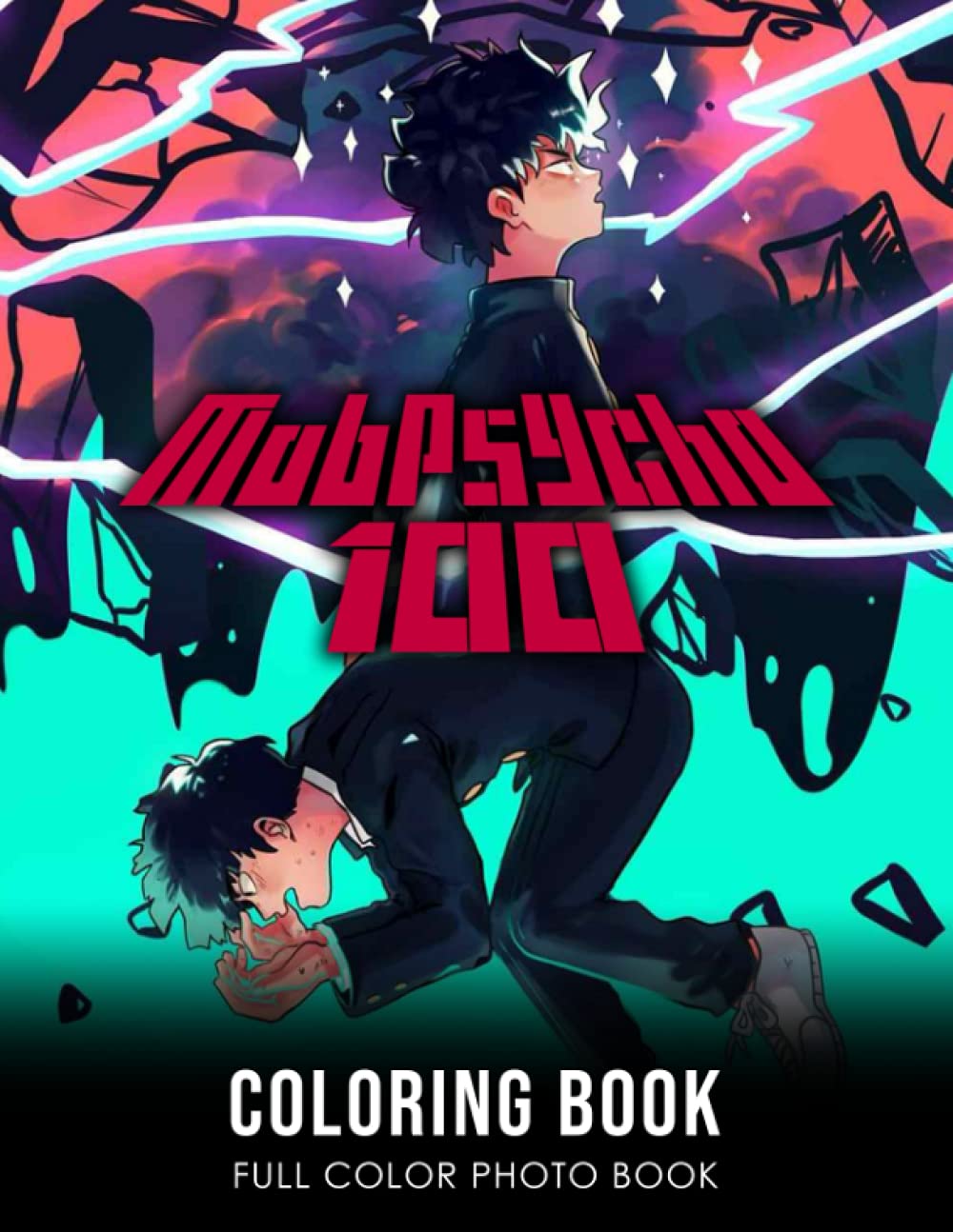 Mob Psycho 100 Coloring Book: Shigeo Kageyama Anime Character TV Series Illustration Coloring Book 8.5 X 11″ 20 Unique Fantasy Coloring Pages in Both … Black Line Art Relaxing Gift for Adults Kids