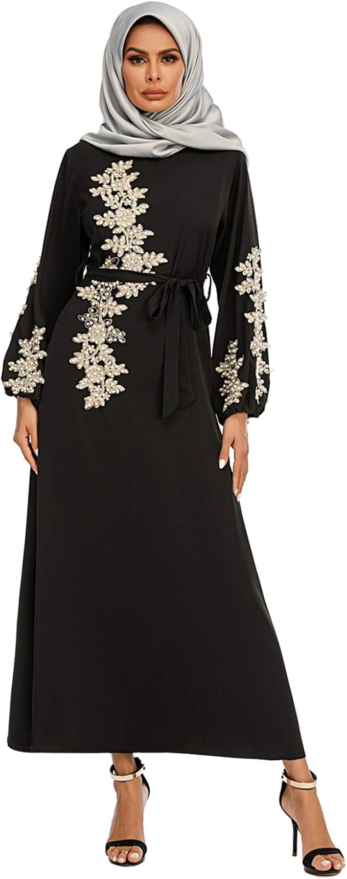 Ansemen Dubai Turkey Muslim Abaya Kaftan Arab Islamic Ethnic Clothes Ramadan Dresses Robe for 