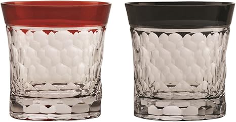 Amazon すみだ江戸切子館 川井更造作 オールドグラス ペア 桐箱入 亀甲 1754 44br ロックグラス オンライン通販