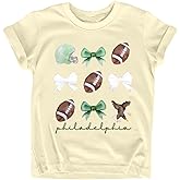 Football Shirts for Girls Boys Coquette Bow Kids Tshirt Game Day Tee Top