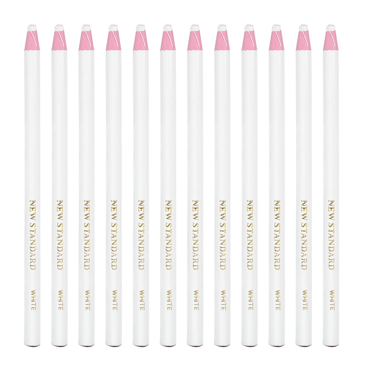 NUOBESTY 12pcs Grease Pencils Wax Pencils Peel-Off China Marker Crayon for Metal Glass Fabric (White)