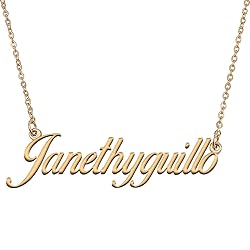 HUAN XUN Customized Custom Simple Any Name Necklace