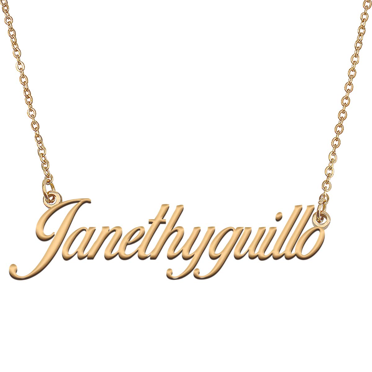 HUAN XUN Customized Custom Simple Any Name Necklace
