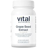 Vital Nutrients Grape Seed Extract 100mg, 90 Capsules | Potent Antioxidant and Support for Circulation, Capillary, and Vein Health, Formulated without Gluten, Dairy, Soy, Non-GMO