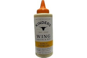 Kinder's Premium Quality Garlic Parmesan Wing Sauce & Dip, 12.7 oz Bottle