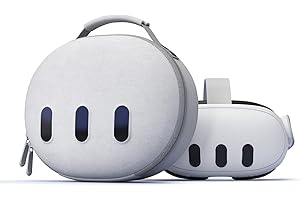 Aubika Mini Case for Meta Quest 3, Hard Carrying Case for Oculus Quest 3 Accessories, Compatible with Headset and Controllers Only, Travel and Storage - Gray