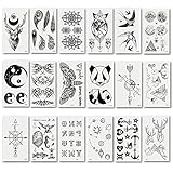 20pcs Different Pattern Fashion Temporary Tattoo Transfer Stickers for Men & Women & Boys & Girls, Long Time Lasting Body Sticker