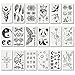 20pcs Different Pattern Fashion Temporary Tattoo Transfer Stickers for Men & Women & Boys & Girls, Long Time Lasting Body Sticker