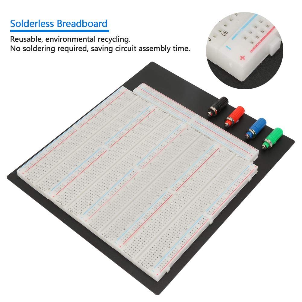 ZY-208 Breadboard, 3220 Tie-Points Breadboard Reusable Circuit Testing ...
