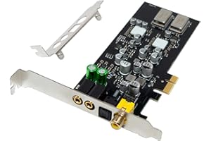 PCIe Sound Card with Opticals Coaxial Digital High Resolution 44.1kHz/48kHz/96kHz Sampling Rate for Systems PCIe Sound Card
