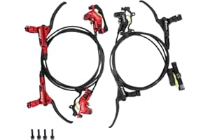 DJC COMPONENTS DJC 4 Pistons Hydraulic Brake Caliper MTB with Bike Floating Rotor Disc 160mm Left Front Right Rear Oil Brake HB876