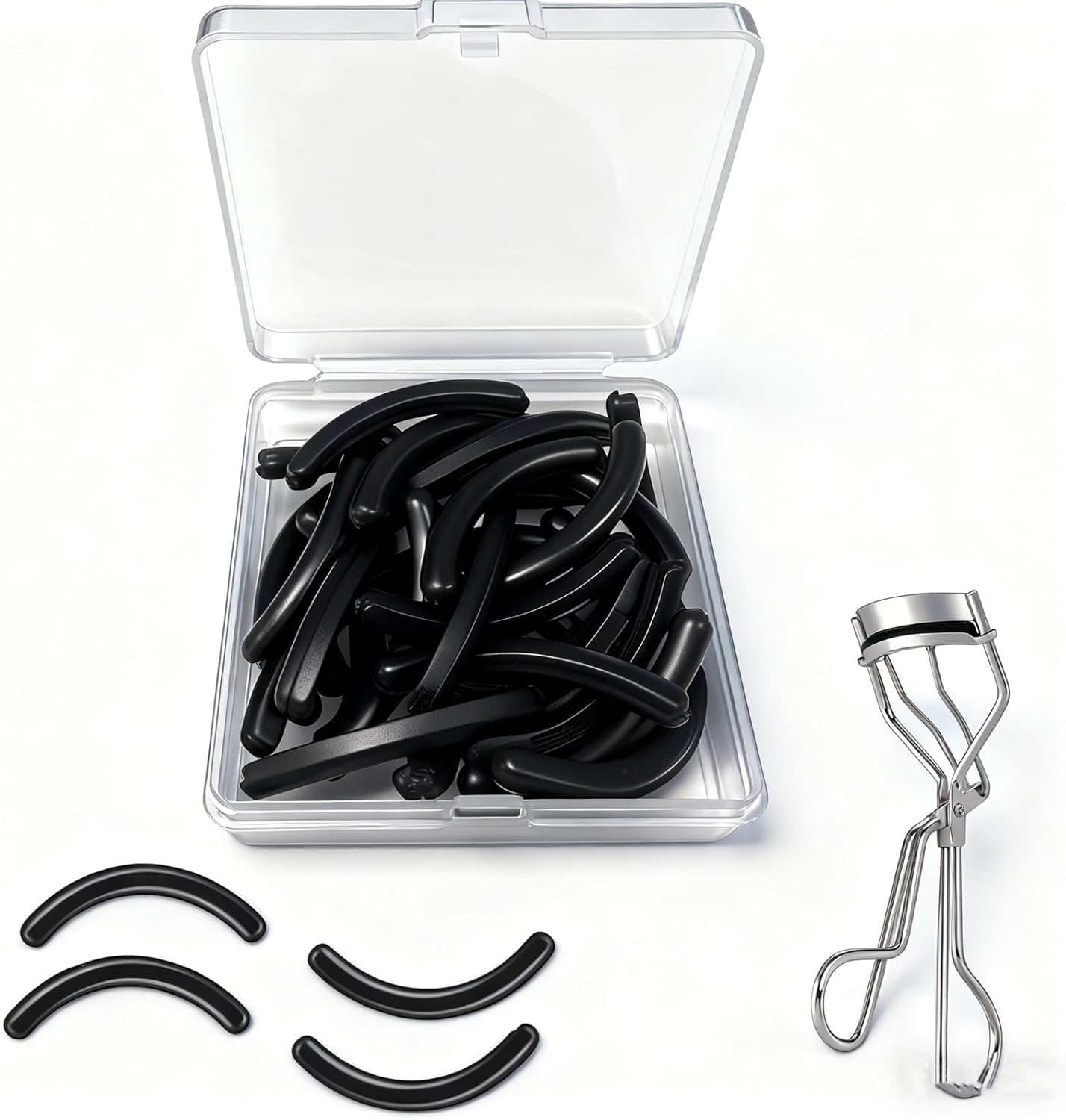 Photo 1 of 30Pack Compatible for Tweezerman Eyelash Curler Refill Pads,ONLY Compatible with Tweezerman Eyelash Curler,Silicone Replacement Pads (Not Include Curler)