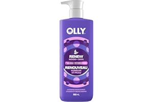 OLLY Renew Body Wash with Vitamin Complex, Repairs Skin Barrier & Renews Mood, Jasmine Bergamot, 502mL